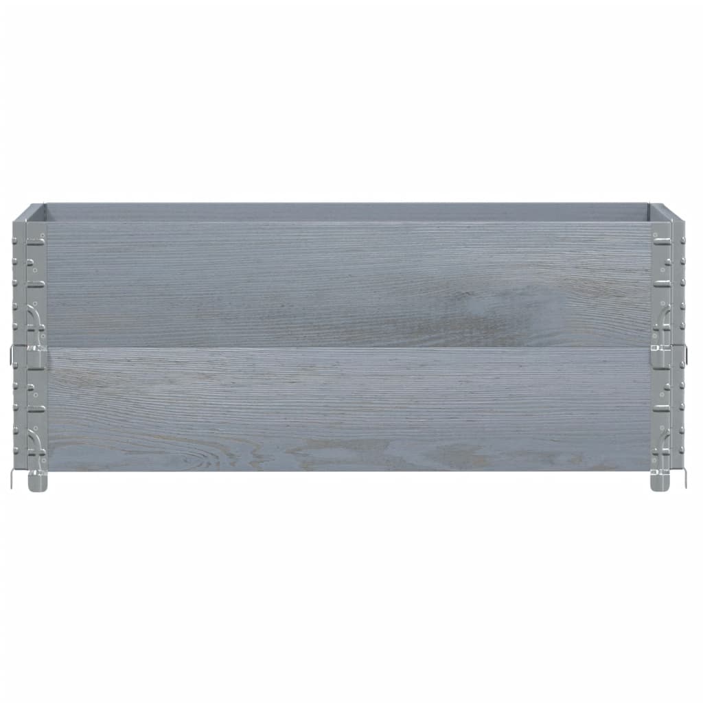 Pflanzkasten Grau 100x50 cm Massivholz Kiefer