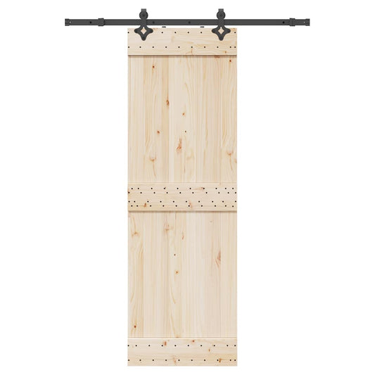 Schiebetürbeschlag-Set 152,5 cm Stahl Schwarz