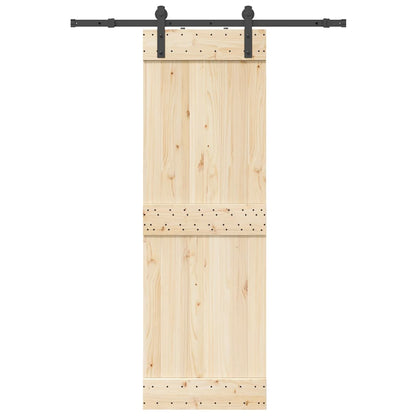 Schiebetürbeschlag-Set 152 cm Stahl Schwarz