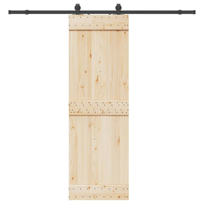 Schiebetürbeschlag-Set 213 cm Stahl Schwarz