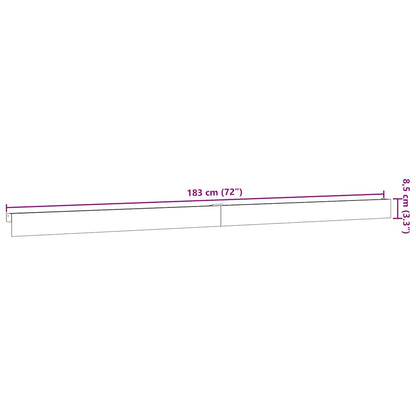 Schiebetürbeschlag-Set 183 cm Aluminiumlegierung Silbern