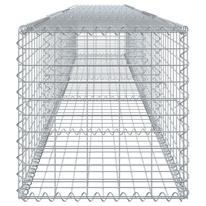 Gabione mit Deckel 500x50x50 cm Verzinktes Eisen