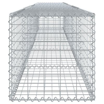 Gabione mit Deckel 500x50x50 cm Verzinktes Eisen