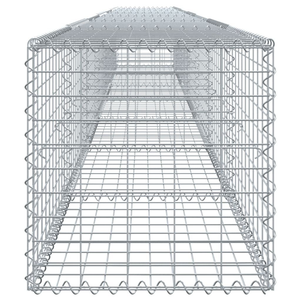 Gabione mit Deckel 700x50x50 cm Verzinktes Eisen