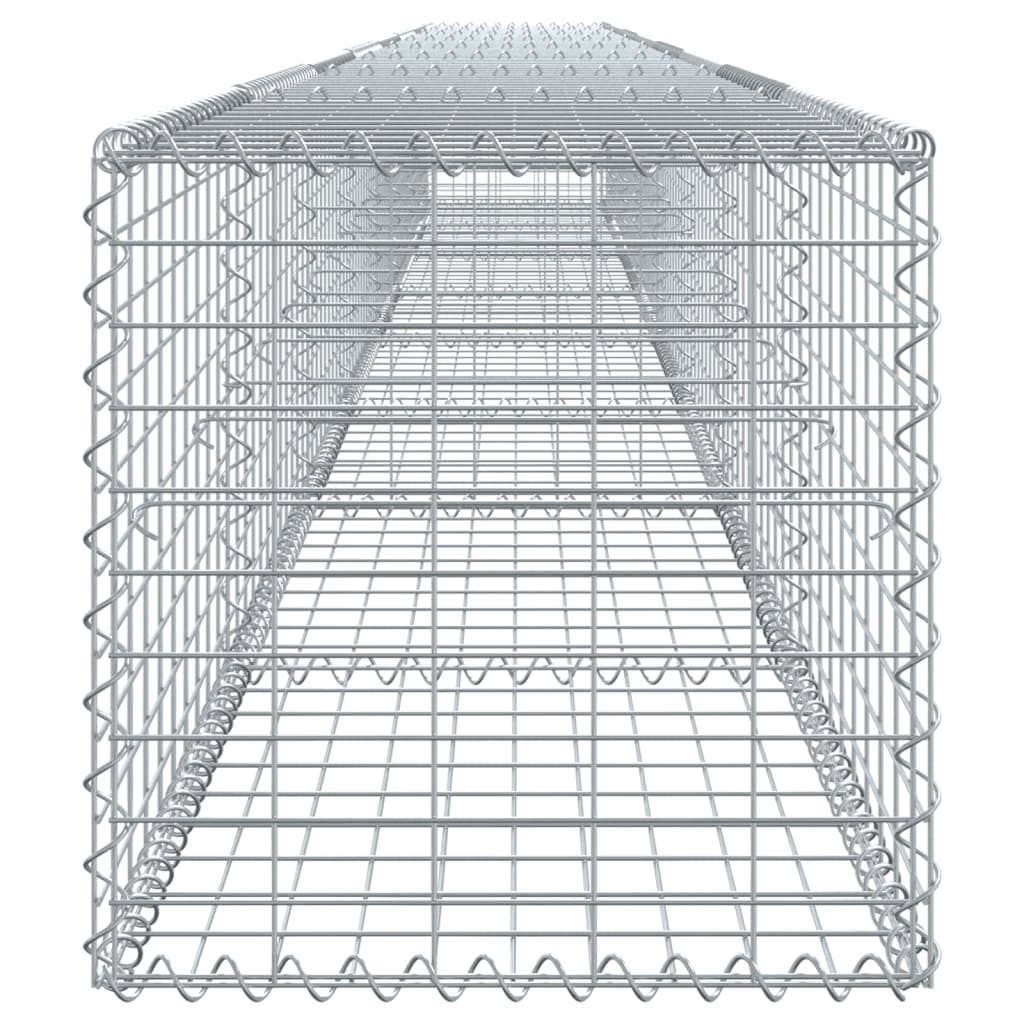 Gabione mit Deckel 800x50x50 cm Verzinktes Eisen