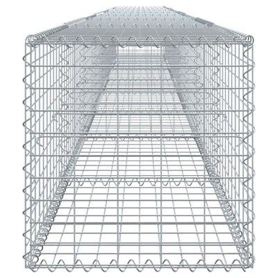 Gabione mit Deckel 800x50x50 cm Verzinktes Eisen