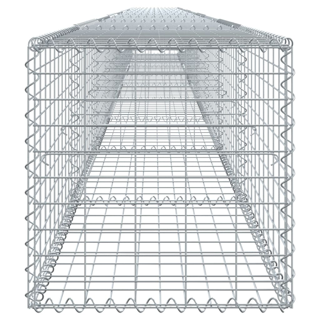 Gabione mit Deckel 900x50x50 cm Verzinktes Eisen