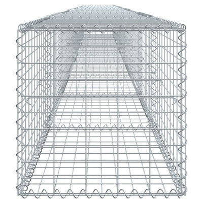 Gabione mit Deckel 900x50x50 cm Verzinktes Eisen