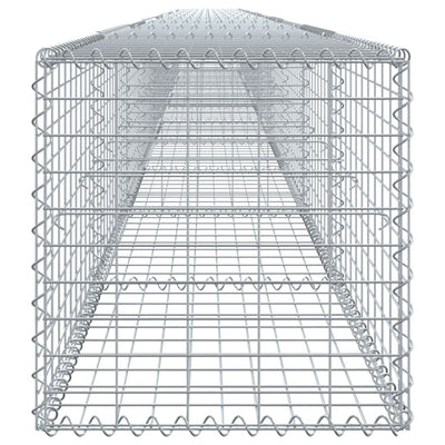 Gabione mit Deckel 1000x50x50 cm Verzinktes Eisen