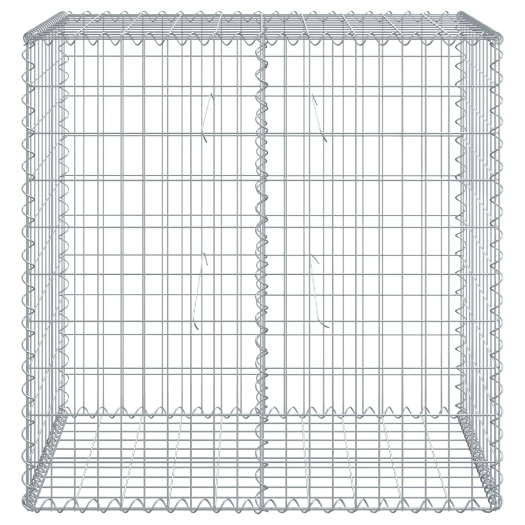 Gabione mit Deckel 100x50x100 cm Verzinktes Eisen