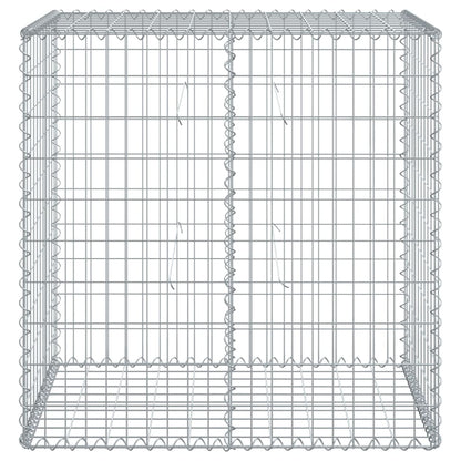 Gabione mit Deckel 100x50x100 cm Verzinktes Eisen