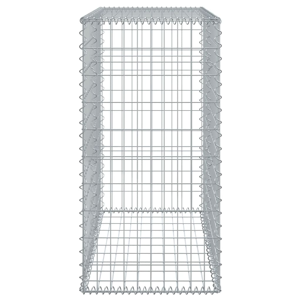 Gabione mit Deckel 100x50x100 cm Verzinktes Eisen