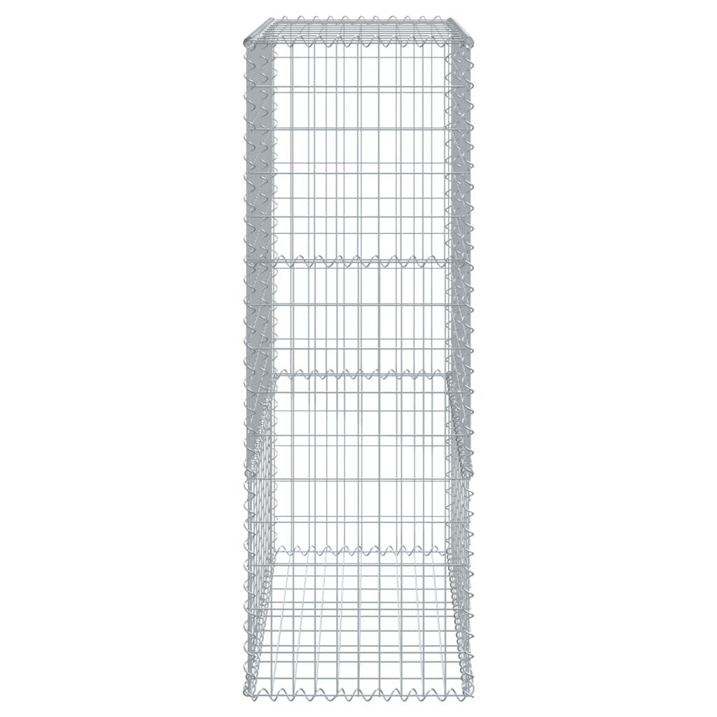 Gabione mit Deckel 100x50x150 cm Verzinktes Eisen