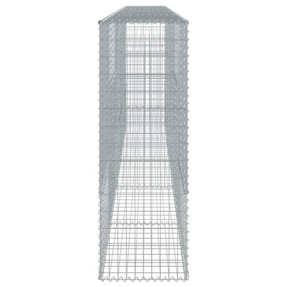 Gabione mit Deckel 500x50x150 cm Verzinktes Eisen