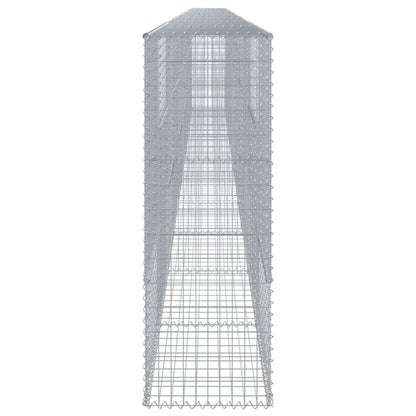 Gabione mit Deckel 1100x50x150 cm Verzinktes Eisen