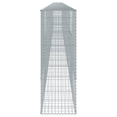 Gabione mit Deckel 1200x50x150 cm Verzinktes Eisen
