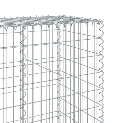 Gabione mit Deckel 200x50x200 cm Verzinktes Eisen