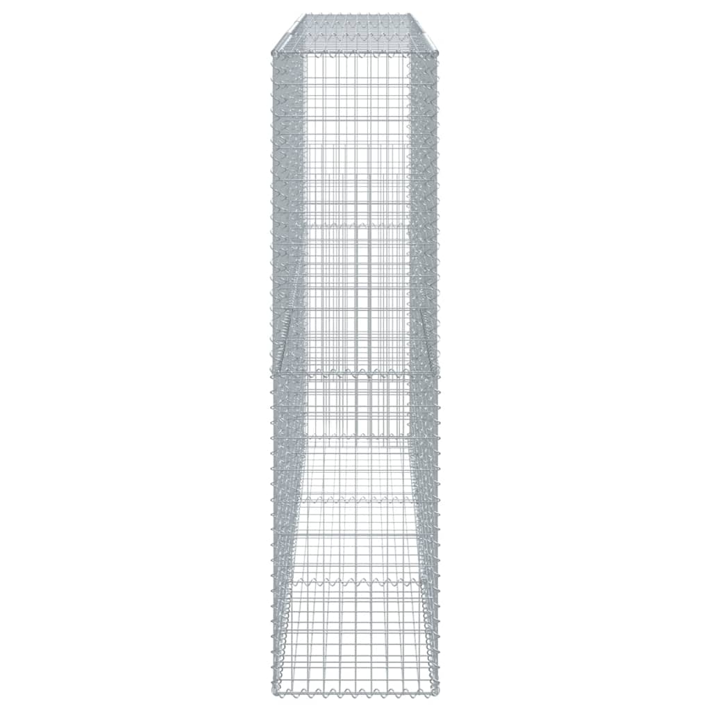 Gabione mit Deckel 300x50x200 cm Verzinktes Eisen