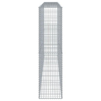 Gabione mit Deckel 400x50x200 cm Verzinktes Eisen