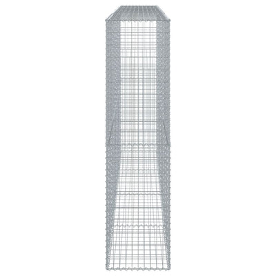 Gabione mit Deckel 400x50x200 cm Verzinktes Eisen