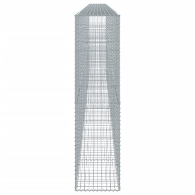 Gabione mit Deckel 900x50x200 cm Verzinktes Eisen