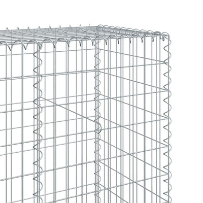 Gabione mit Deckel 1200x50x200 cm Verzinktes Eisen