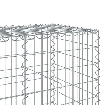 Gabione mit Deckel 300x100x100 cm Verzinktes Eisen