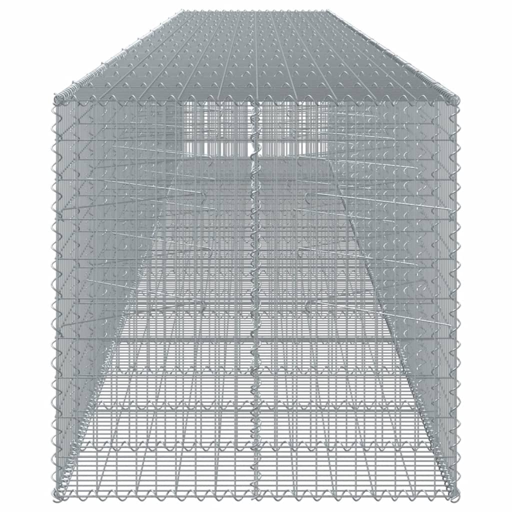 Gabione mit Deckel 850x100x100 cm Verzinktes Eisen