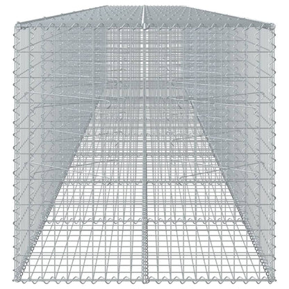 Gabione mit Deckel 900x100x100 cm Verzinktes Eisen