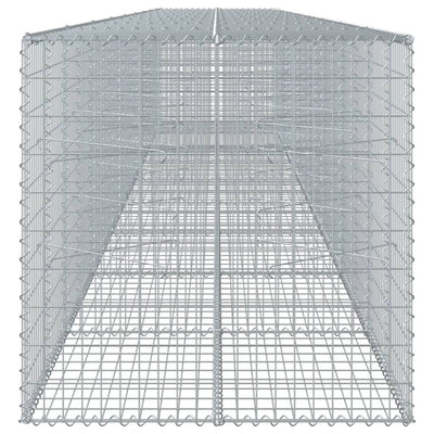 Gabione mit Deckel 900x100x100 cm Verzinktes Eisen