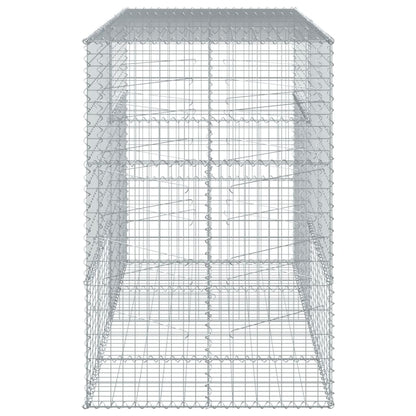 Gabione mit Deckel 200x100x150 cm Verzinktes Eisen