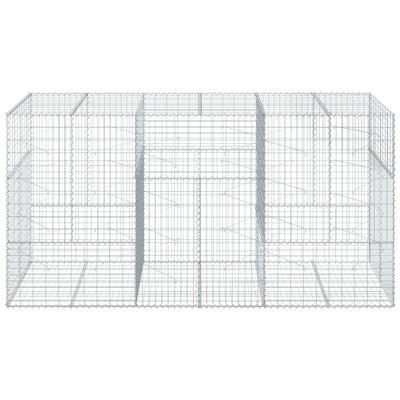 Gabione mit Deckel 300x100x150 cm Verzinktes Eisen