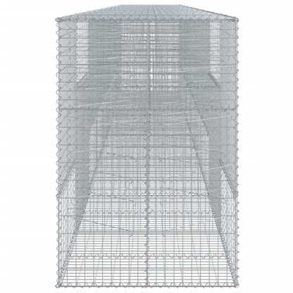 Gabione mit Deckel 900x100x150 cm Verzinktes Eisen