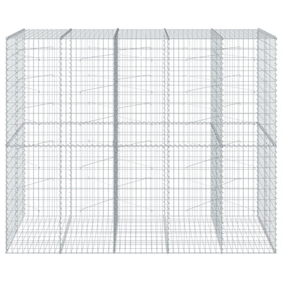 Gabione mit Deckel 250x100x200 cm Verzinktes Eisen