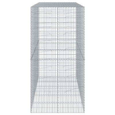 Gabione mit Deckel 250x100x200 cm Verzinktes Eisen