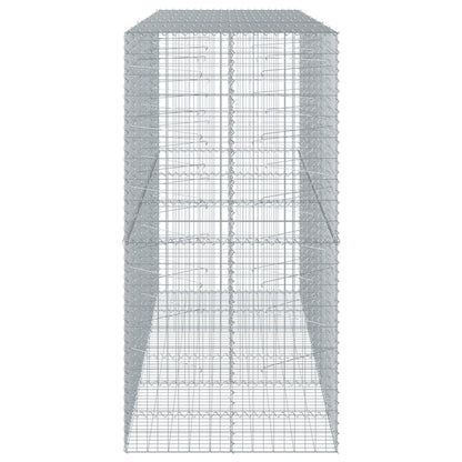 Gabione mit Deckel 300x100x200 cm Verzinktes Eisen