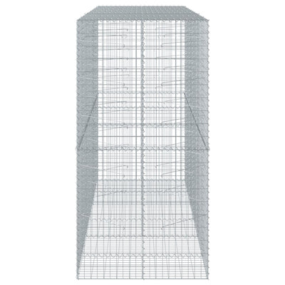 Gabione mit Deckel 300x100x200 cm Verzinktes Eisen