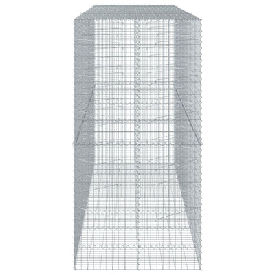 Gabione mit Deckel 350x100x200 cm Verzinktes Eisen