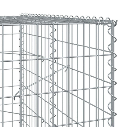 Gabione mit Deckel 350x100x200 cm Verzinktes Eisen