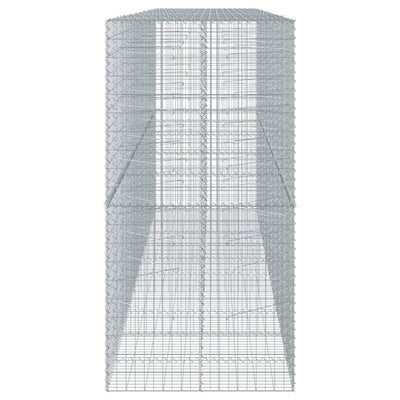 Gabione mit Deckel 500x100x200 cm Verzinktes Eisen