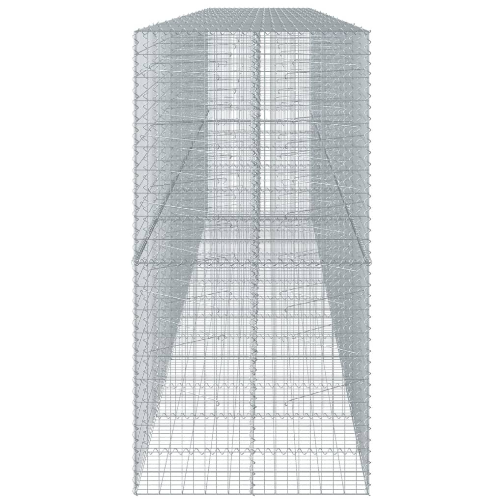 Gabione mit Deckel 700x100x200 cm Verzinktes Eisen