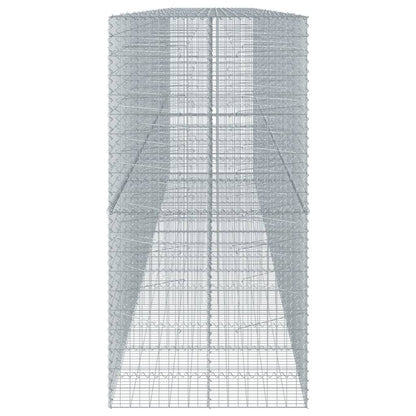 Gabione mit Deckel 800x100x200 cm Verzinktes Eisen