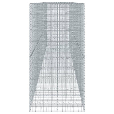 Gabione mit Deckel 850x100x200 cm Verzinktes Eisen