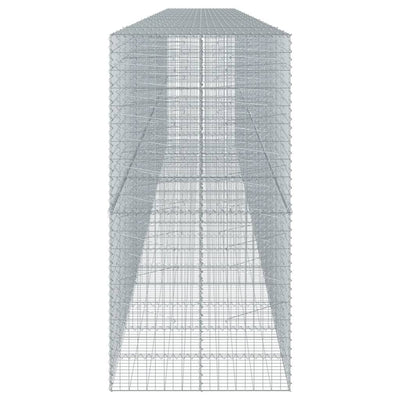 Gabione mit Deckel 900x100x200 cm Verzinktes Eisen