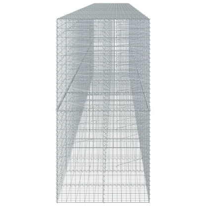 Gabione mit Deckel 950x100x200 cm Verzinktes Eisen