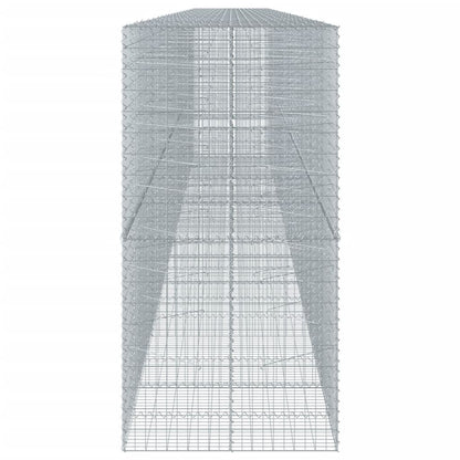 Gabione mit Deckel 1100x100x200 cm Verzinktes Eisen