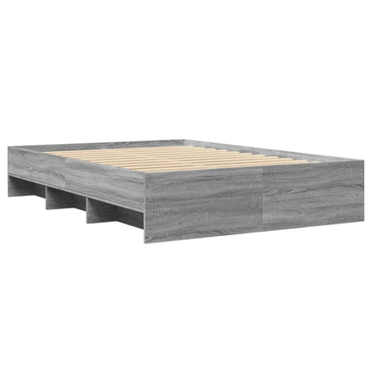 Bettgestell Grau Sonoma 140x200 cm Holzwerkstoff