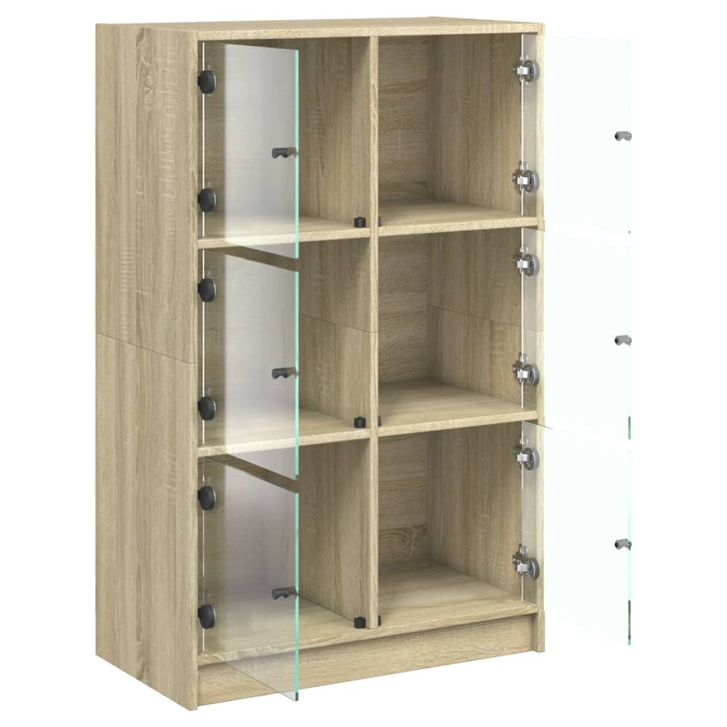 Highboard mit Türen Sonoma-Eiche 68x37x109 cm Holzwerkstoff