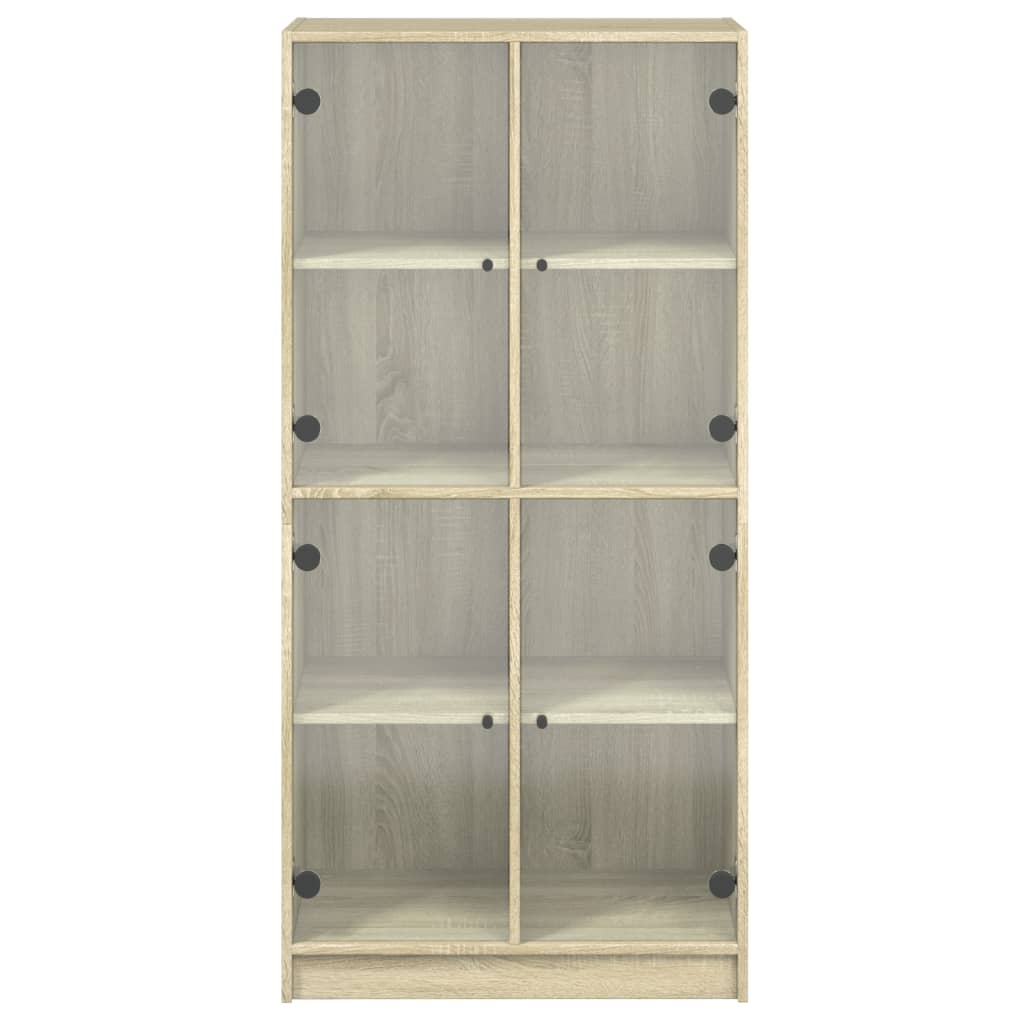 Highboard mit Türen Sonoma-Eiche 68x37x142 cm Holzwerkstoff