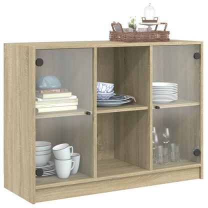 Sideboard Sonoma-Eiche 102x37x75,5 cm Holzwerkstoff